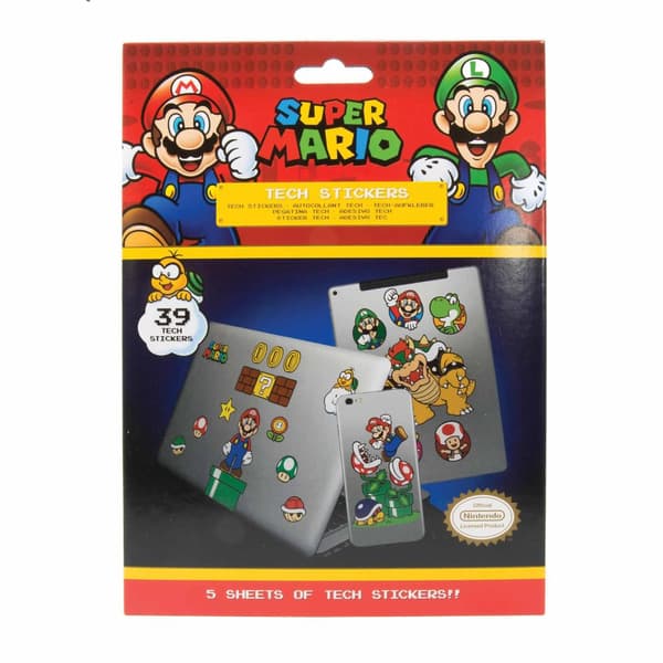 Pyramid Super Mario (mushroom Kingdom) Tech Stickers