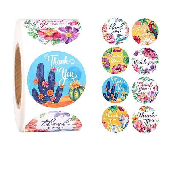 500st stickers klistermärken - Thank you motiv - Cartoon