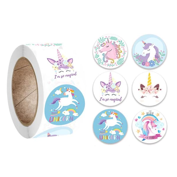 500st stickers klistermärken - Unicorn motiv - Cartoon