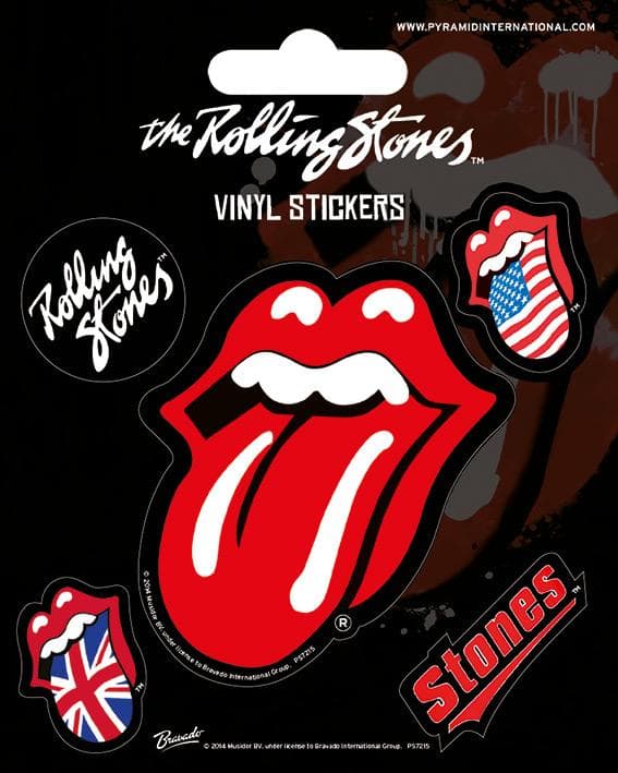 Vinyl Sticker Pack - Klistermärken - The Rolling Stones (Lips)