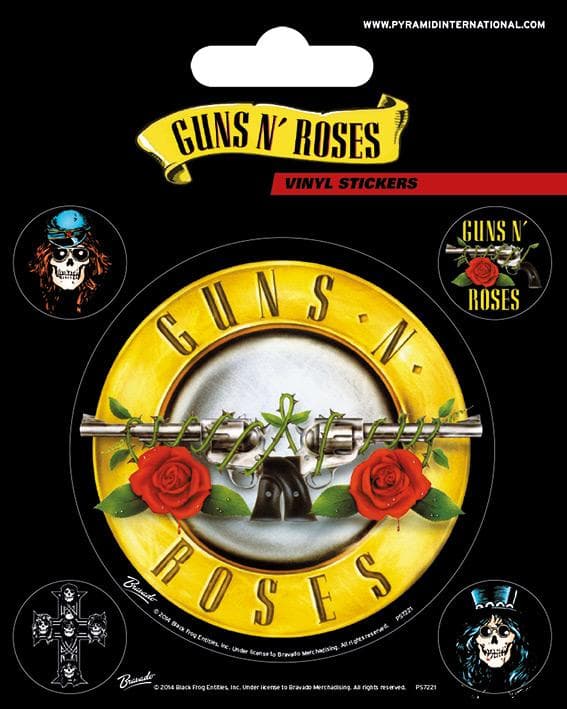Vinyl Sticker Pack - Klistermärken - Guns N' Roses (Bullet Logo)