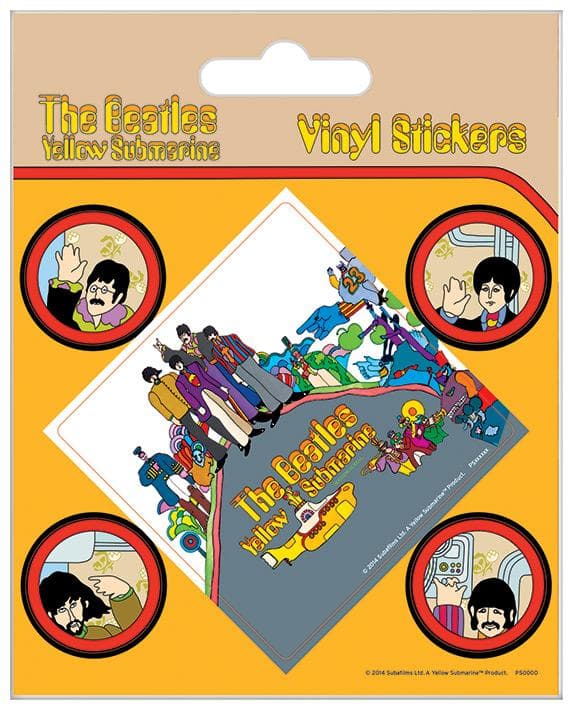 Vinyl Sticker Pack - Klistermärken - The Beatles (Yellow Submarine)