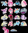 Pikkukuva 4 / 7: 50 Pack My Little Pony Stickers Stickers