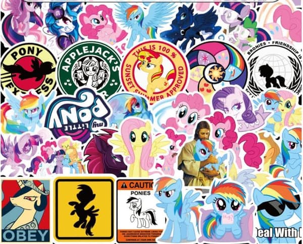 50 Pack My Little Pony Stickers Stickers