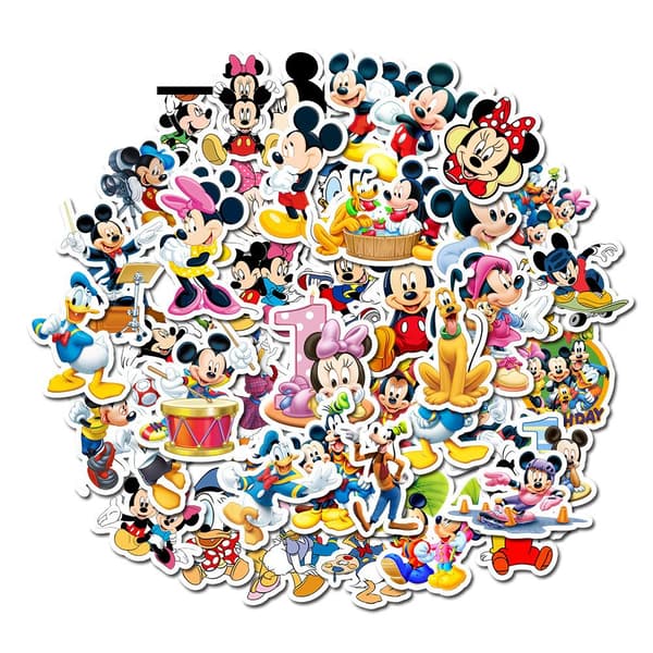 50 klistremerker klistremerker - Mikke Mus - Disney - Tegneserie