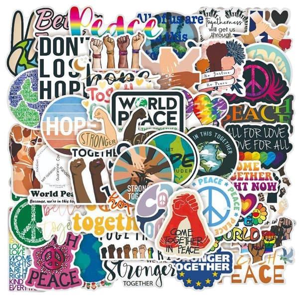 Pack med Klistermärken - Peace