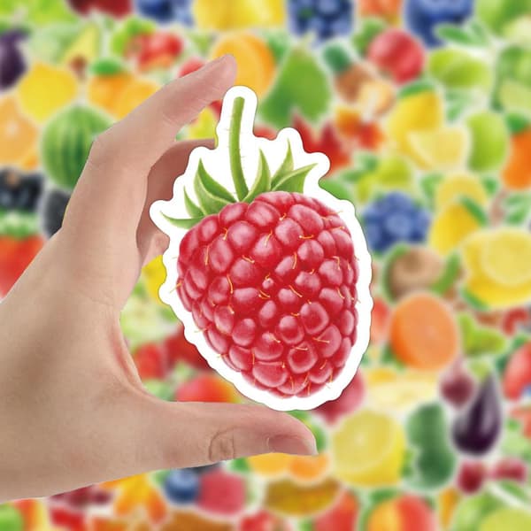 Megapakke med Klistremerker - Frukt og Grønnsaker