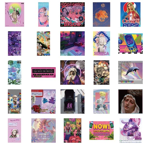 Pakke med Klistremerker - Aesthetic