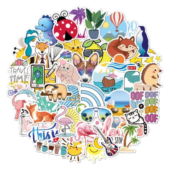 50st stickers klistermärken - Djur motiv - Cartoon - dekaler