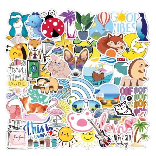 50st stickers klistermärken - Djur motiv - Cartoon - dekaler