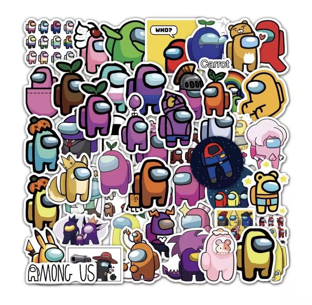 50st Mode Graffiti Stickers Vattentät Laptop Skate - Among us