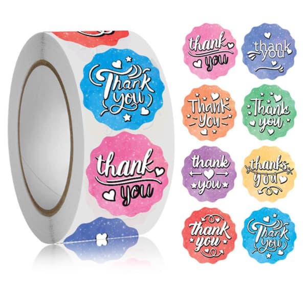 500st stickers klistermärken - Djur motiv - Cartoon - Thank you
