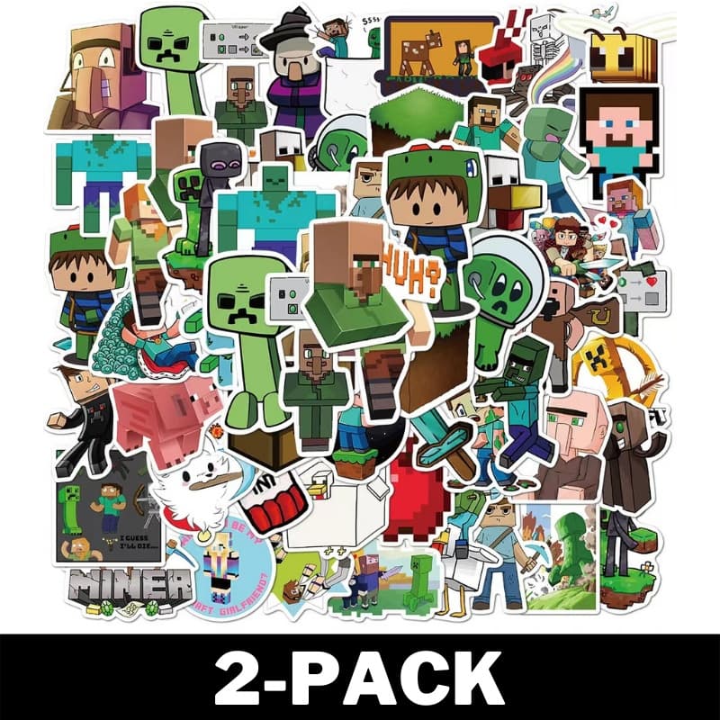 50 Stycken Minecraft Stickers / Klistermärken