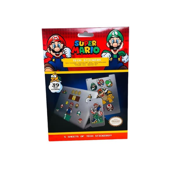 Licensierade Super Mario dekaler Stickers Klistermärken Tech Stickers