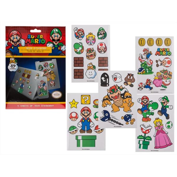 Super Mario Gadget Tech 39stk. klistremerker