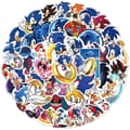 Miniatyrbild 1 av 4: 50 Stycken Sonic Stickers / Klistermärken