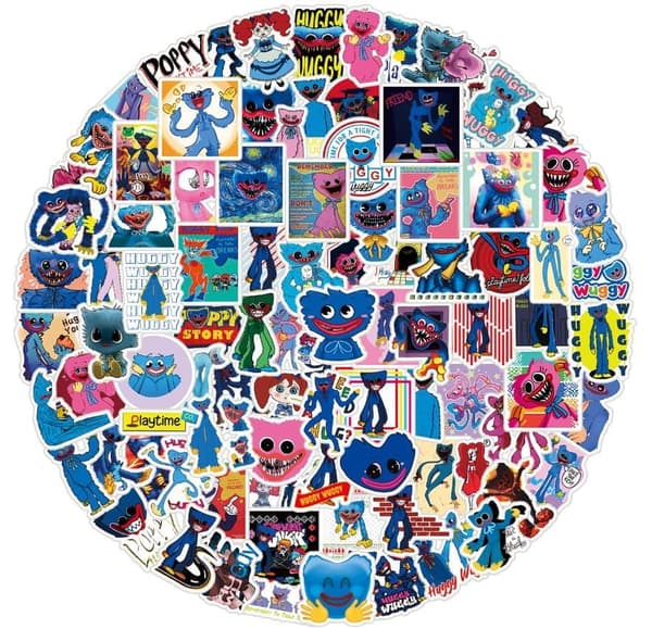 100st Poppy playtime klistermærker stickers