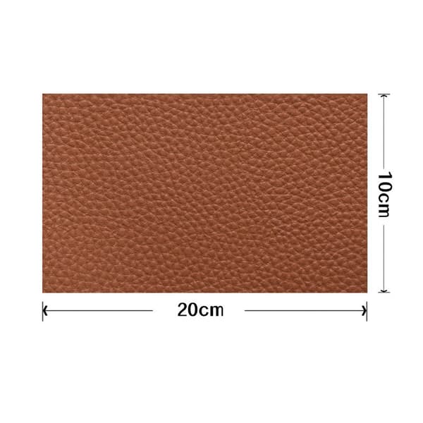 INF Självhäftande reparationslapp Läder Brun 20x10 cm