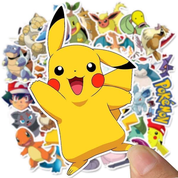Pokemon-sett - tatoveringer, klistremerker, samleobjekter