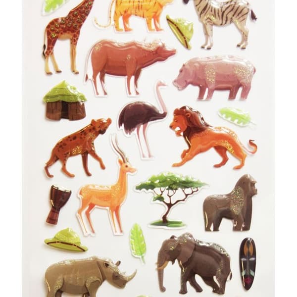 Klistermärken - Safari, Savannah Animals - Epoxi