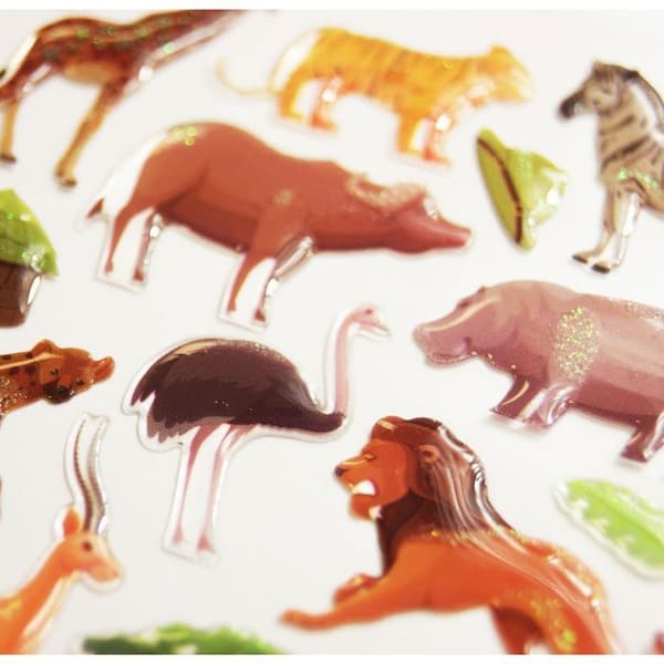 Klistermärken - Safari, Savannah Animals - Epoxi