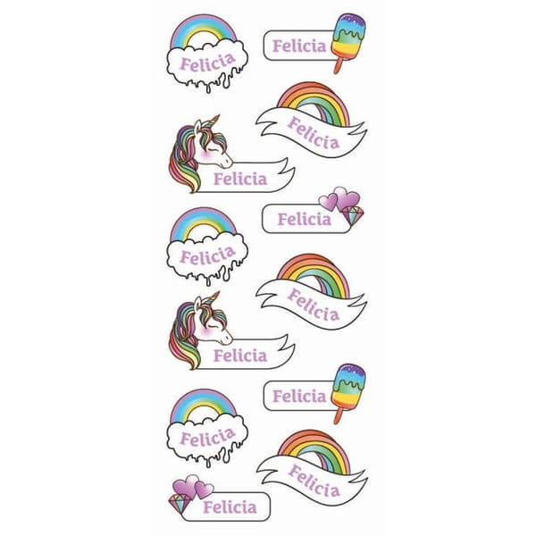 Namnstickers Felicia - Tinka