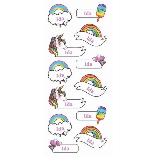 Namnstickers Ida - Tinka