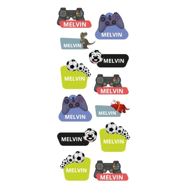 Namnstickers Melvin - Tinka
