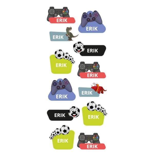 Namnstickers Erik - Tinka