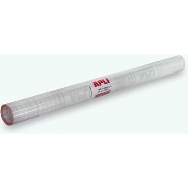 Självhäftande bokomslag - APLI AGIPA - Färglös - 33cm x 1,50m - 50 mikron - Blandat