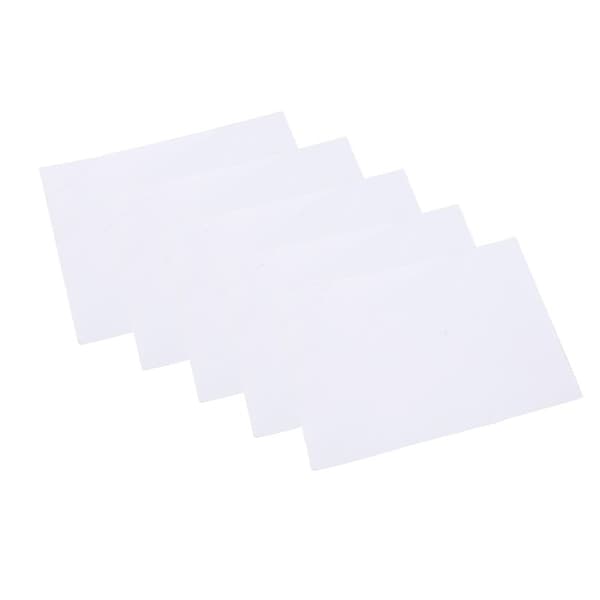 Vattentäta Självhäftande Reparationslappar 5 st Vit 20x10 cm