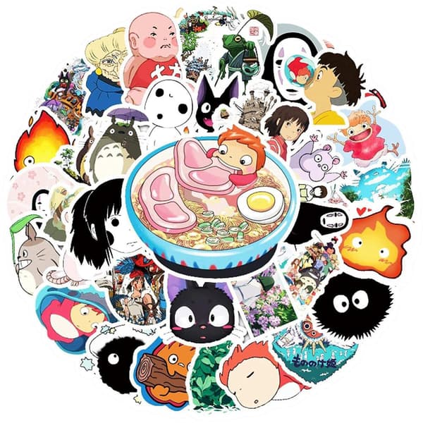 100x Klistermærker - japansk anime