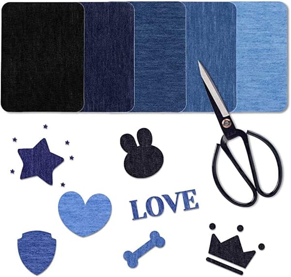 INF Silityskorjauspaikat farkkuihin 30 kpl Denim sininen