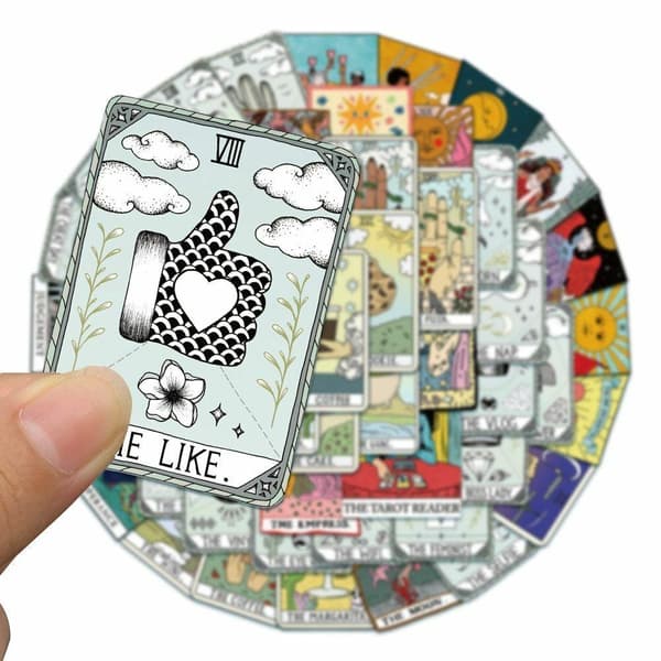 50x Klistremerker - Tarot
