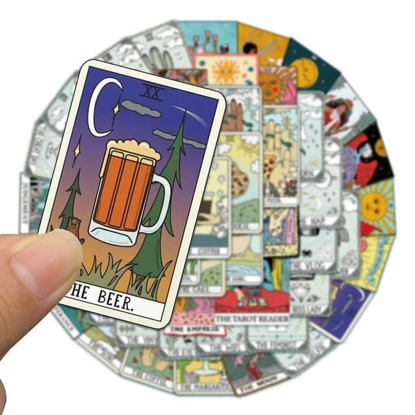 50x Klistremerker - Tarot