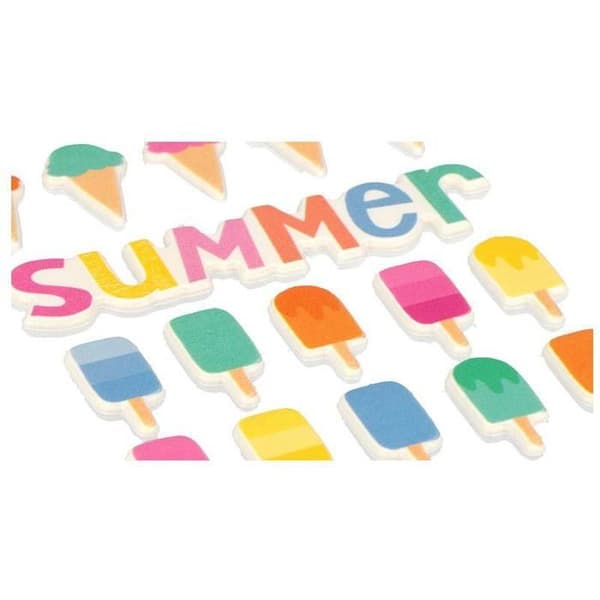 Puffies 3D Tutti Frutti Glass Stickers