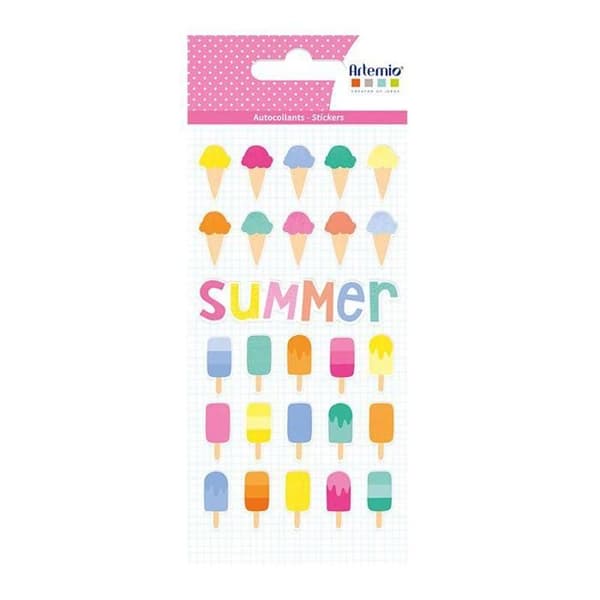 Puffies 3D Tutti Frutti Glass Stickers