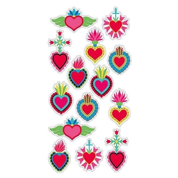 Puffies Stickers - Viva la vida - Hjärtan