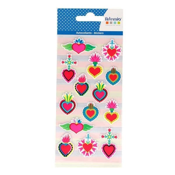 Puffies Stickers - Viva la vida - Hjärtan