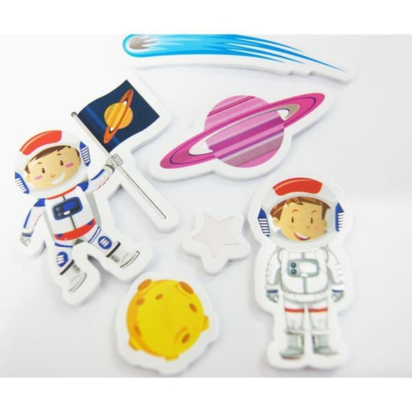 30 Stickers - EVA Foam - Cosmonaut - Förgyllning