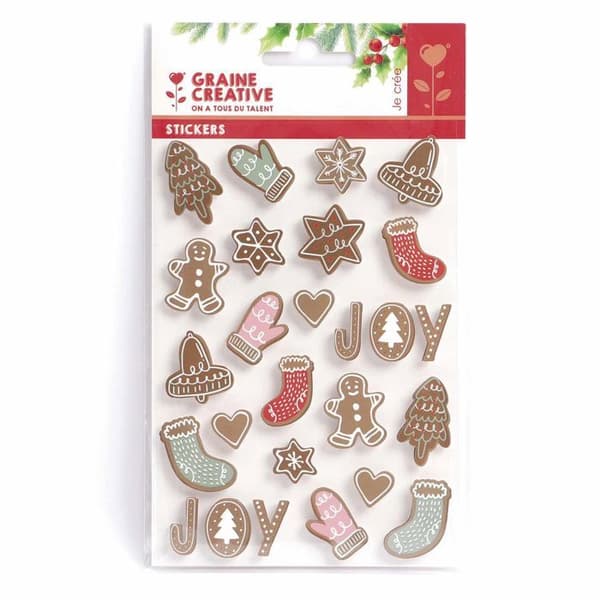 26 jul- och pepparkakor 3D-klistermärken