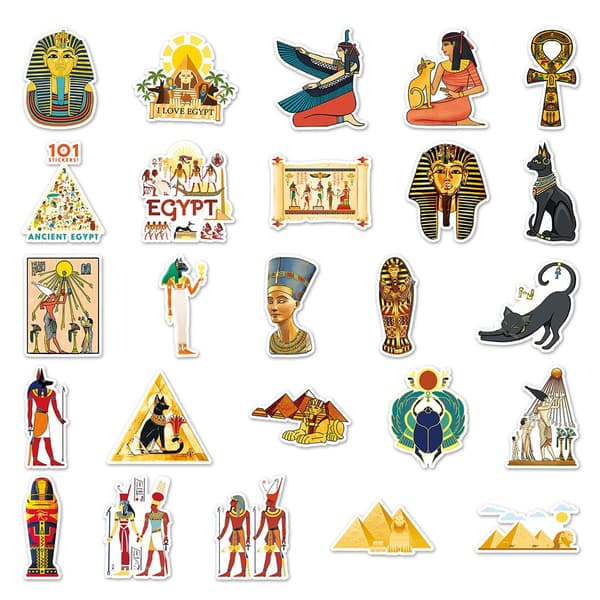 Klistermærker - Antikken Egypten - 50 stk