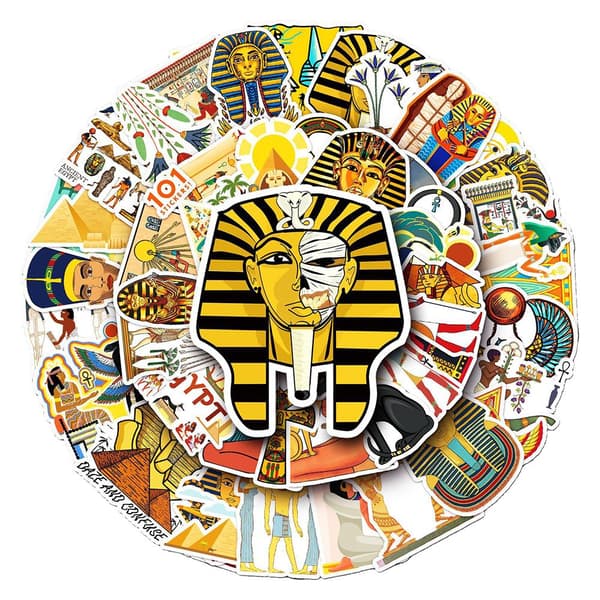Klistermærker - Antikken Egypten - 50 stk