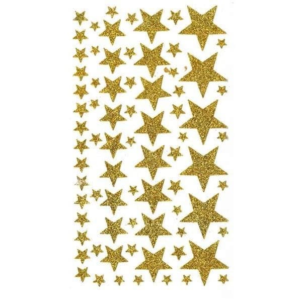 450 stjärnklistermärken i guld
