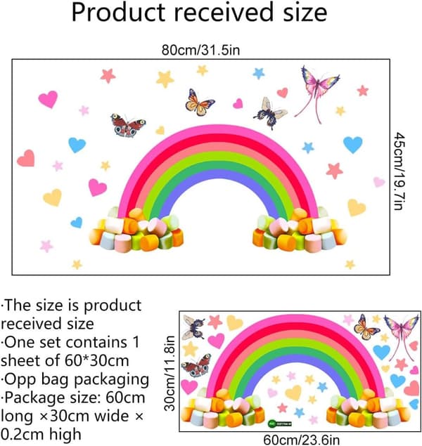 Väggaffisch Barnrum 16-pack ARCOBALENO