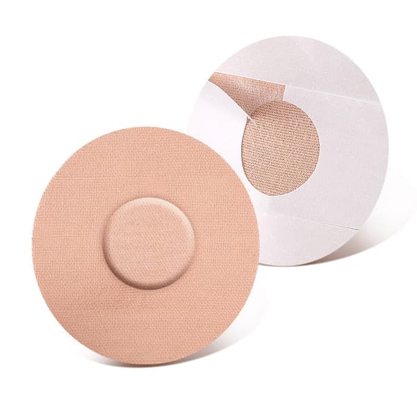 INF 10 st självhäftande plåster för glukosmätare / sensor Beige