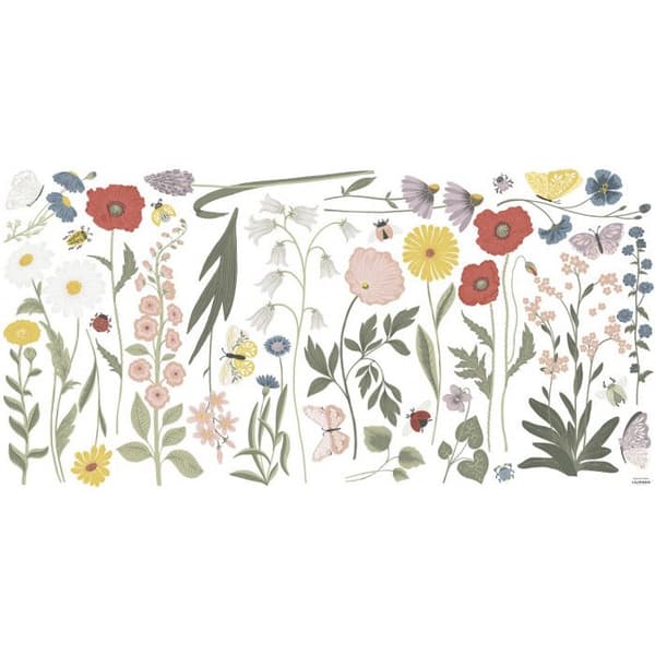 Klistermärke Lilipinso Big Field Flowers 60 x 130 cm