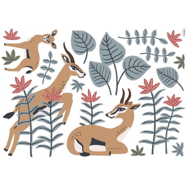 Klistermärke Lilipinso the Gazelles 64 x 90 cm