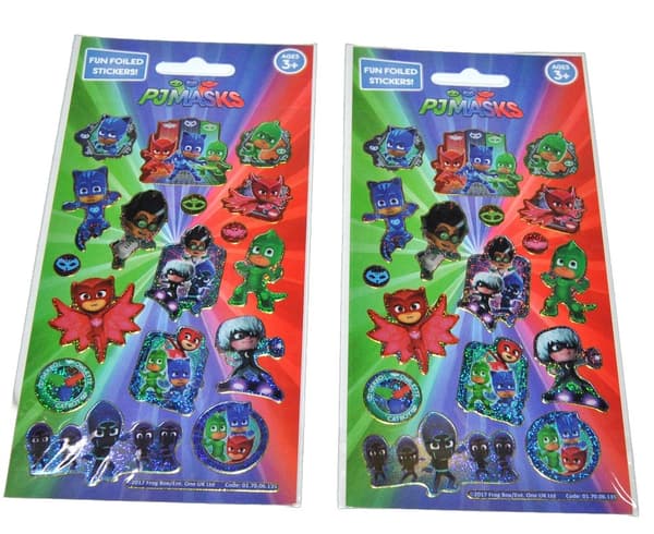 PJ Masks 2 förpackningar klistermärken