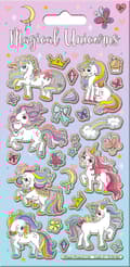Miniatyrbild 3 av 3: Unicorn 2 förpackningar klistermärken